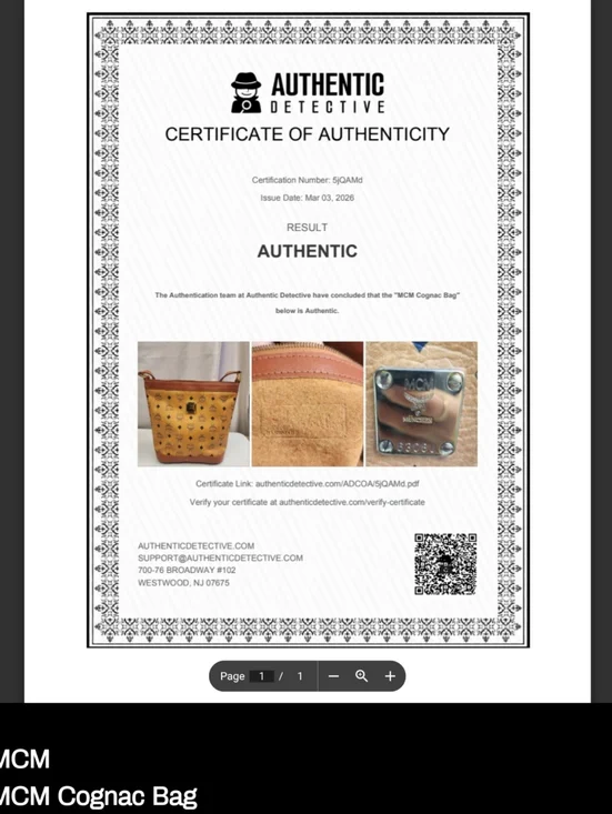 Authentic Vintage Logoglam Cognac Canvas MCM crossbody Shoulder Bag With COA - Picture 2 of 12